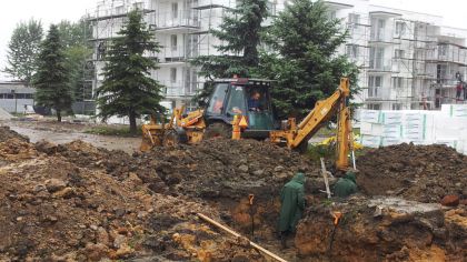 Przygotowanie fundamentów koparką Katowice